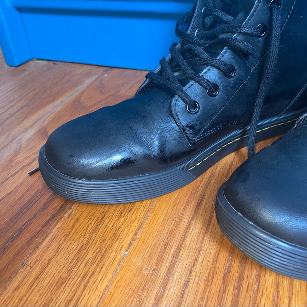 Dr Martens “Sheridan” High Top Boot. Black Matte Synthetic Material. Size W 10. - Picture 10 of 16